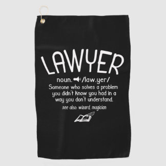 Funny Lawyer Definition Golfhandtuch