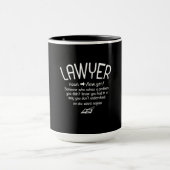 Funny Lawyer Definition Tasse (Zentrum)