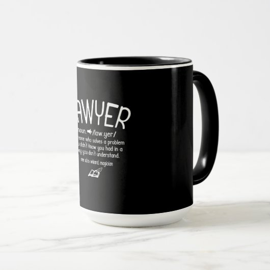 Funny Lawyer Definition Tasse (VorderseiteRechts)