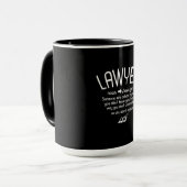 Funny Lawyer Definition Tasse (Vorderseite Links)