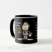 Funny Lawyer Gift Tasse (Vorderseite Links)