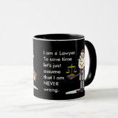 Funny Lawyer Gift Tasse (VorderseiteRechts)