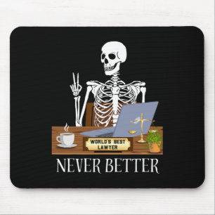 Funny Lawyer Halloween Mousepad