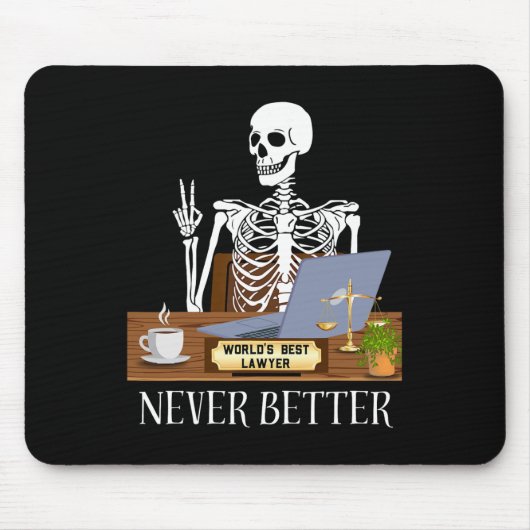 Funny Lawyer Halloween Mousepad (Vorne)