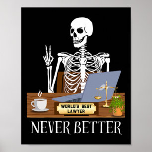 Funny Lawyer Halloween Poster