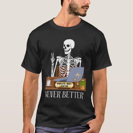Funny Lawyer Halloween T-Shirt (Vorderseite)