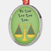 Funny Lawyer Holiday Geschenk Ornament Aus Metall (Links)