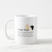 Funny Lawyer Legal Eagle Sprichwort oder Quote Sca Kaffeetasse (Links)