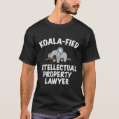 Funny Lawyer Niedlich Koala Lover Geistiges Eigent T-Shirt (Vorderseite)