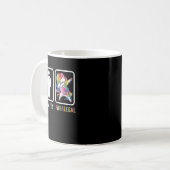 Funny Lawyer Paralegal Dabbing Unicorn Rechtsgeset Kaffeetasse (Vorderseite Links)