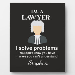 Funny lawyer quote personalized graduation  fotoplatte