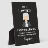 Funny lawyer quote personalized graduation  fotoplatte (Seite)
