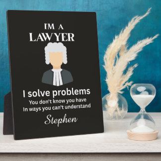 Funny lawyer quote personalized graduation  fotoplatte