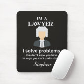 Funny lawyer quote personalized graduation  mousepad (Mit Mouse)