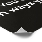 Funny lawyer quote personalized graduation  poster (Ecke)