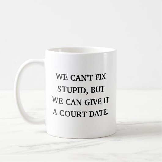 Funny Lawyer Sarcastic Kaffeetasse (Links)
