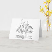 Funny Lawyer Spaß Grußkarte Karte (Gelbe Blume)