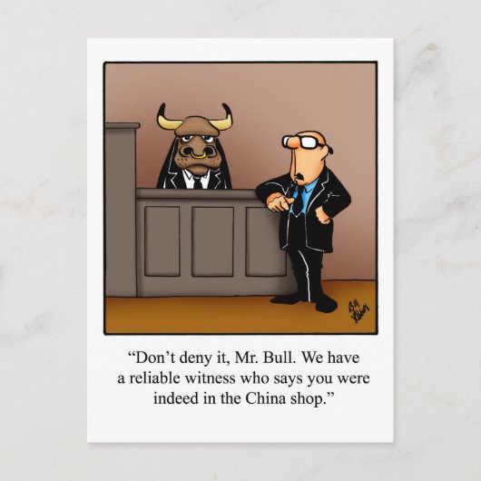 Funny Lawyer Spaß Postcard Postkarte (Vorderseite)