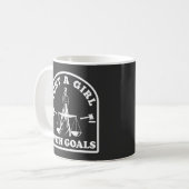 Funny Lawyer Student nur ein Mädchen mit Goals Anw Kaffeetasse (Vorderseite Links)