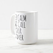 Funny Lawyer Tasse für Anwälte & Jurastudenten Ges (Vorderseite Links)