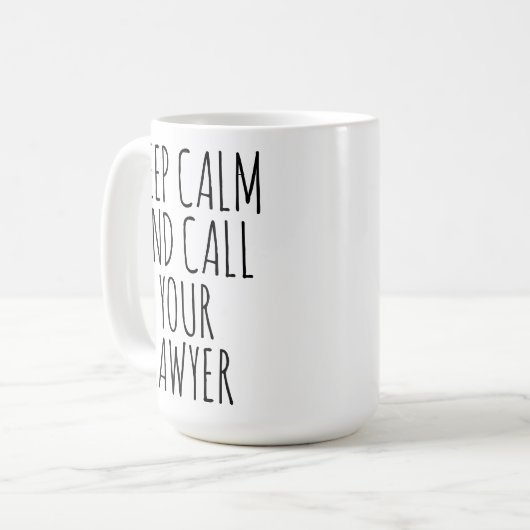 Funny Lawyer Tasse für Anwälte & Jurastudenten Ges (Vorderseite Links)