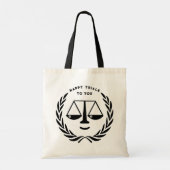 Funny Lawyer Tote Bag Tragetasche (Rückseite)