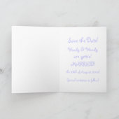 Funny Lawyers Getried Save the Date heiraten Ankündigung (Innenseite)