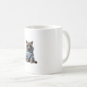 Funny Lazy British Shorthair Cat Chillin Relaxen Kaffeetasse (VorderseiteRechts)