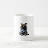 Funny Lazy British Shorthair Cat Chillin Relaxen Kaffeetasse (Mittel)