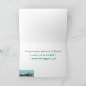 Funny Lazy Cat Father's Day Feiertagskarte (Innenseite)