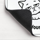 Funny Lazy Cat Mouse Pad | Custom I’m Awake Design Mousepad (Ecke)