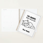 Funny Lazy Cat Planner | Custom I’m Awake Design Planer (Anzeige)
