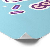 Funny Lazy Cat Pun Poster (Ecke)