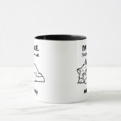 Funny Lazy Cat Tasse - Custom I'm Awake Cup (Zentrum)