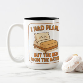 Funny Lazy Cat Tasse - "Ich hatte Pläne, aber die 