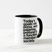 Funny Lazy Day T - Shirt Tasse (VorderseiteRechts)