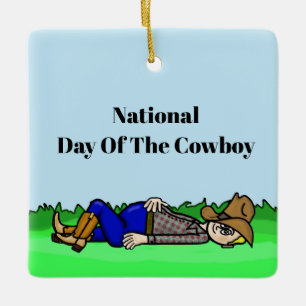Funny Lazy Day The Cowboy Ornament