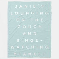 Funny Lazy Days Binge Watching Quote Personalisier