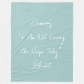 Funny Lazy Days, zu denen Jemand Personalisiertes  Fleecedecke (Vorderseite)