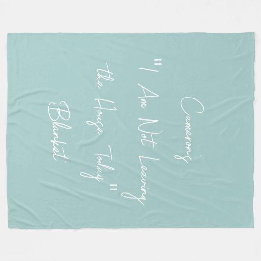 Funny Lazy Days, zu denen Jemand Personalisiertes  Fleecedecke (Vorderseite (Horizontal))