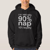 Funny Lazy Dog Humor Sarcastic Design Hoodie (Vorderseite)