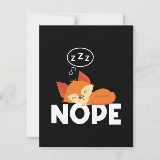 Funny Lazy Fox (Vorderseite)