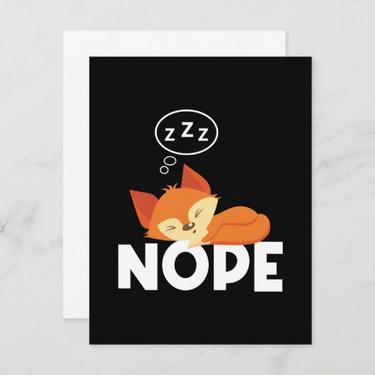 Funny Lazy Fox (Vorne/Hinten)