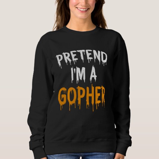 Funny Lazy Halloween Kostüm, so tun, als wäre ich Sweatshirt (Vorderseite)
