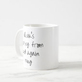 Funny Lazy Homebody Work Home Personalized Name Kaffeetasse (Vorderseite Links)