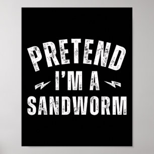 Funny Lazy Kostüm Last Minute vorgeben, ich bin ei Poster