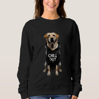 Funny Lazy Labrador Retriever Dog Chillin Hunde Ch Sweatshirt