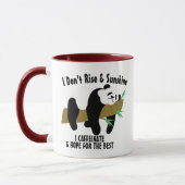 Funny Lazy Panda Puns T-Shirt, Rise & Sunshine Tasse (Links)