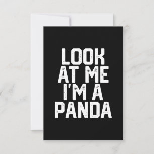 Funny Lazy Panda schauen mich an im Panda an Dankeskarte