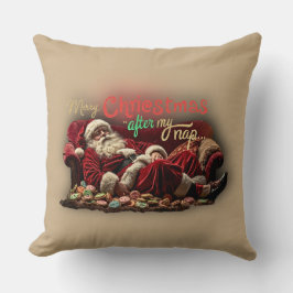 funny Lazy Santa Claus pillow Kissen